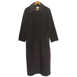 Paradox Women's Coat Long Missy Wool Blend Mohair Black Size 14